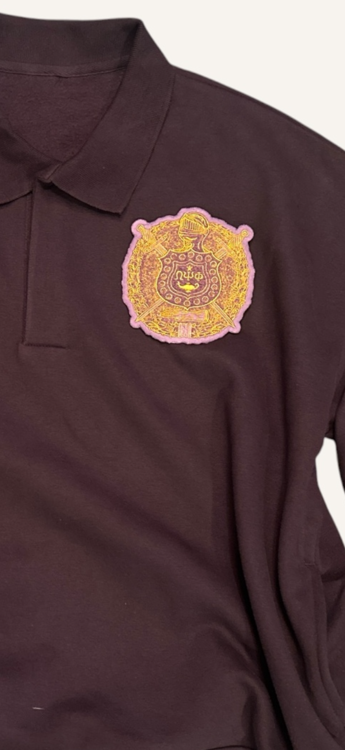 LIMITED RUN:1923 Escutcheon Plum Heaven Polo (long sleeve with pockets) only 100 produced
