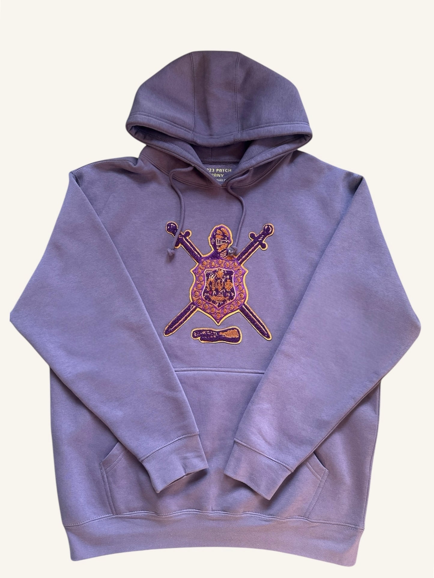(5 left) LIMITED RUN:1940 Escutcheon Light Purple Hoodie