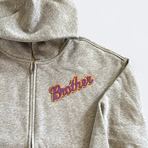 Brothers Only Zip Up Hoodie