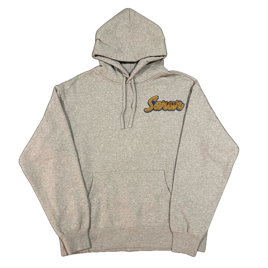 LIMITED RUN:Gray Boyfriend Hoodie (Royal Blue & Gold)
