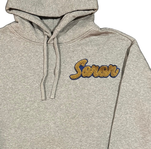 LIMITED RUN:Gray Boyfriend Hoodie (Royal Blue & Gold)