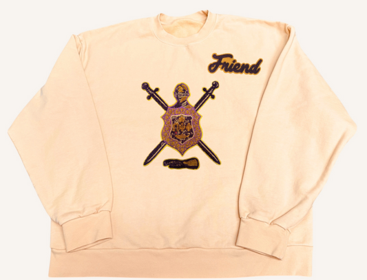 PRE ORDER LIMITED RUN:1940 Friend Cream Escutcheon Crew only 50 produced