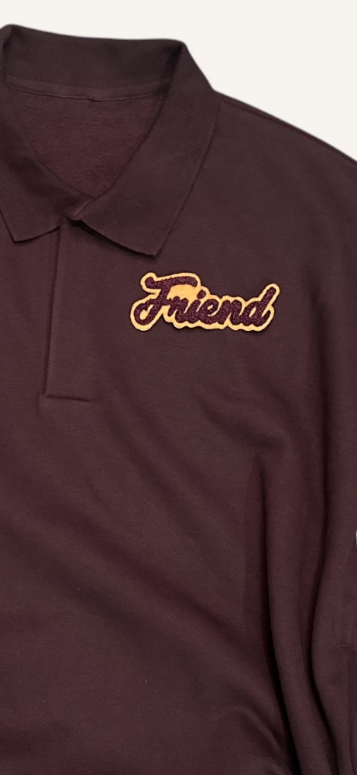 LIMITED RUN:Friend Plum Heaven Polo (long sleeve with pockets) only 100 produced