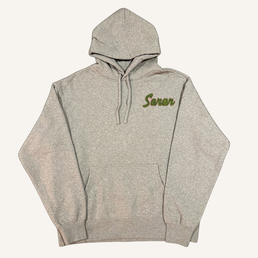 LIMITED RUN:Gray Boyfriend Hoodie (Pink & Green)