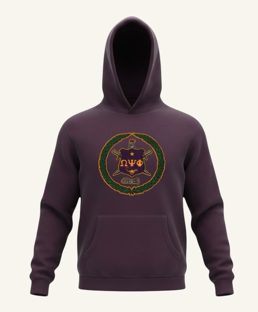 LIMITED RUN: Plum Heaven 1914 Escutcheon Hoodie